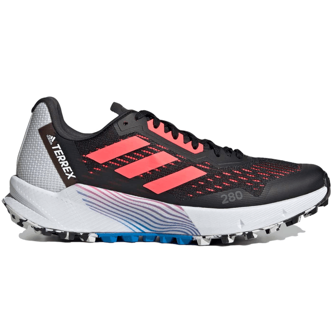 adidas Terrex Agravic Flow 2 Black Turbo Blue Rush (W) H03190
