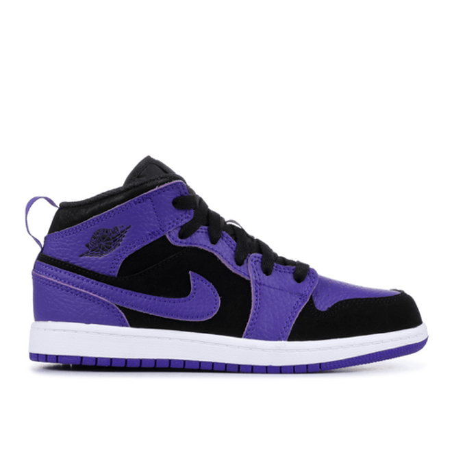  Air Jordan 1 Mid PS 'Dark Concord' Black/Dark Concord-White Basketball  640734-051