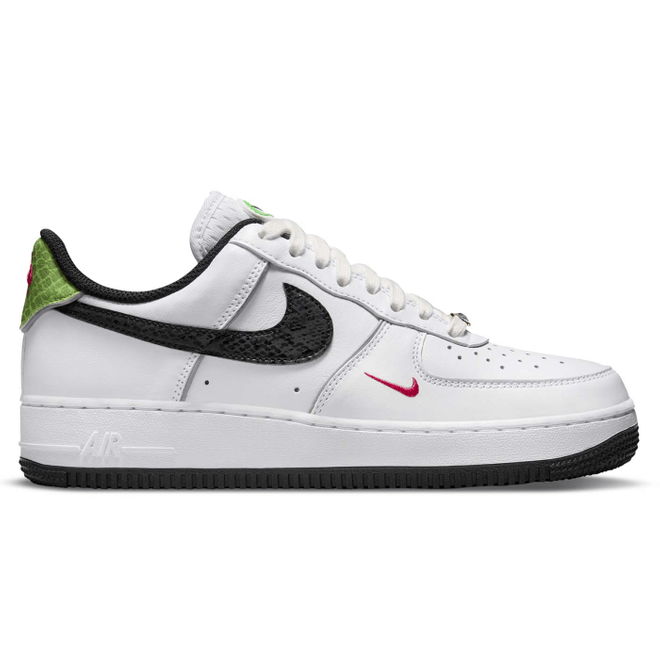 Nike Air Force 1 Low '07 Just Do It Snakeskin White Black (W) DV1492-101