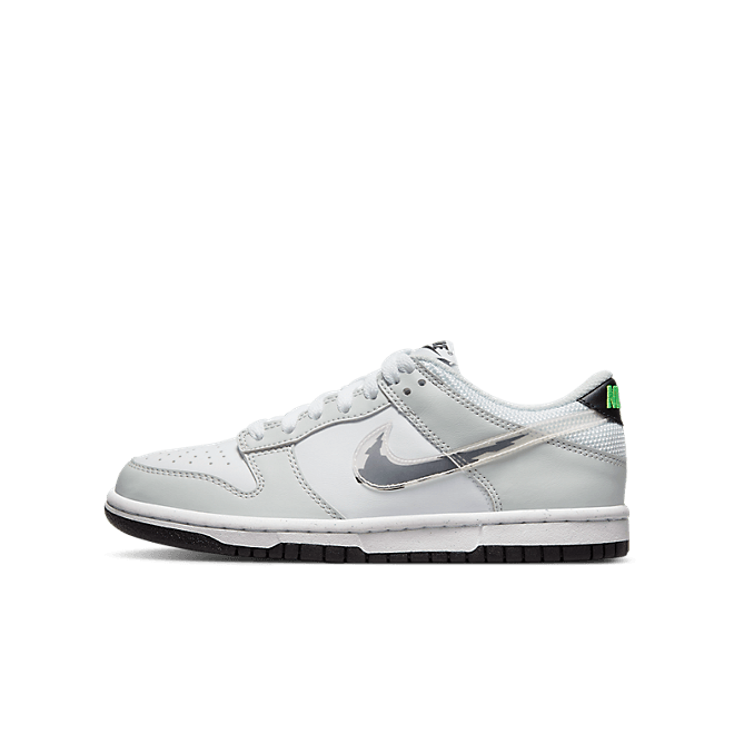 Nike Dunk Low Glitch Swoosh White Grey (GS) DV3033-001
