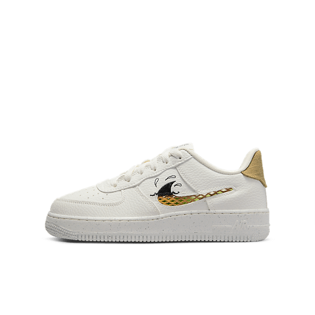 air force 1 lv8 white club gold white