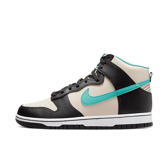 Nike Dunk High EMB Beige Black Teal DO9455-200