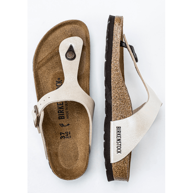 Damen Pantoletten Weiß Birkenstock Gizeh BF 943873