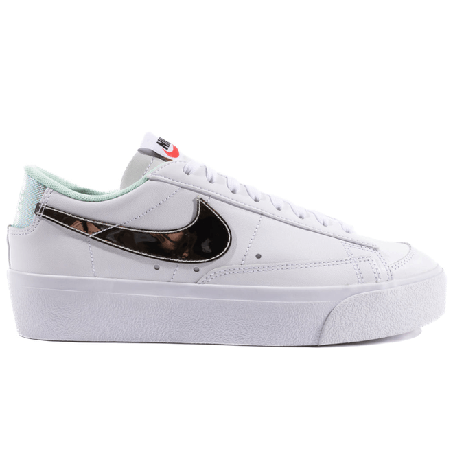 Nike Blazer Low Platform White Black Mint Foam Iridescent (W) DQ7654-100