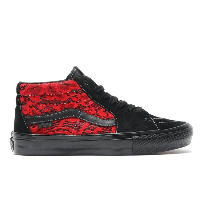 Vans Sk8 Grosso Mid Premier Black Red Lace VN0A5KS16W3