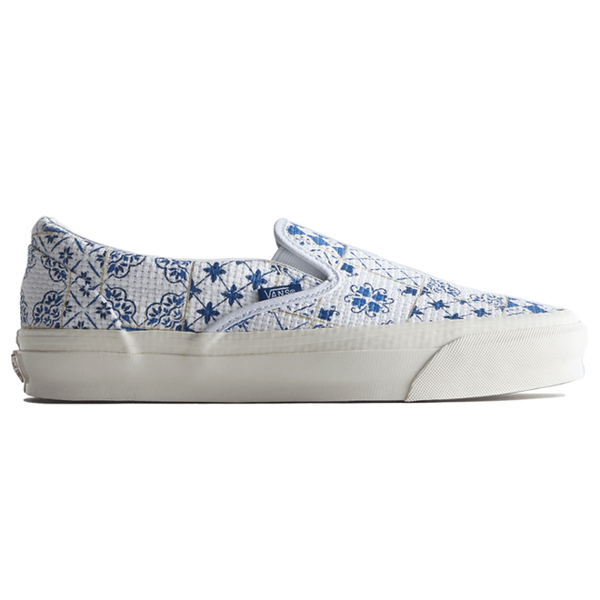 Vans OG Classic Slip-On LX Kith for Vault Azulejo Tile VN0A32QNWHT