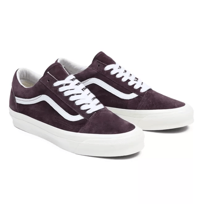 Vans Vault OG Old Skool LX Pig Suede Wine VN0A4P3XWNE