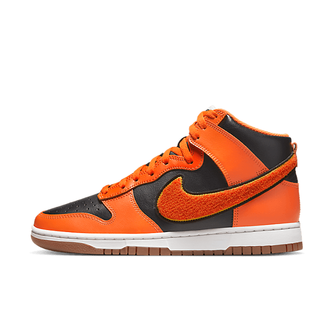 Nike Dunk High University Chenille Swoosh Safty Orange DR8805-002