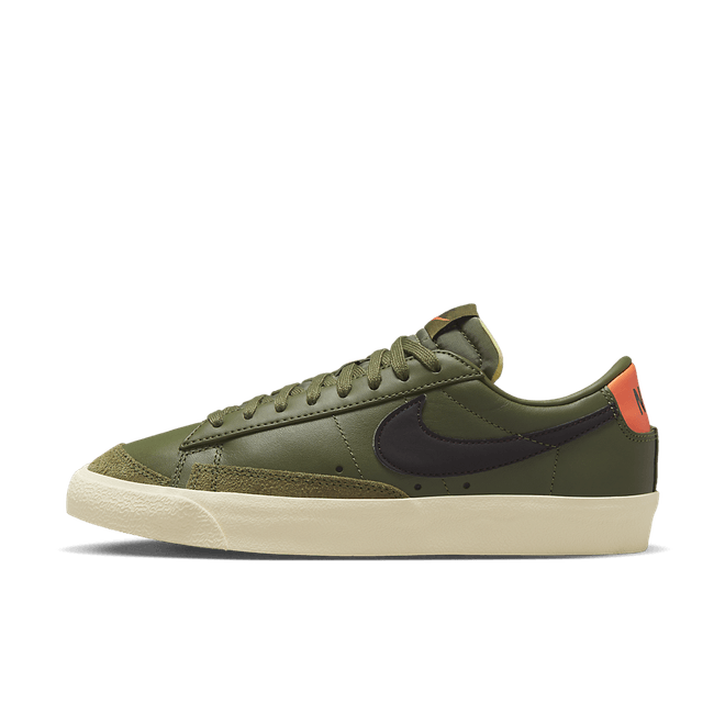 Nike Blazer Low 77 Medium Olive Orange Trans (W) DC4769-201