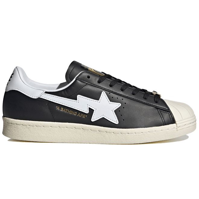 adidas Superstar 80s Bape Black White Gold (2022) IF2385/1I73-191-919/1I73-291-917