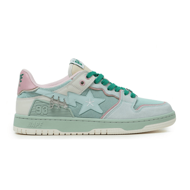 A Bathing Ape Bape SK8 Sta BAPY Minty Green (W) BPYSNSN0059CH-GRA