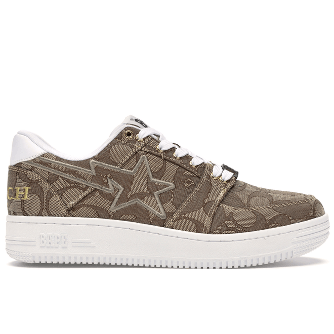 A Bathing Ape Bape Sta Low Coach Beige 1G23191901
