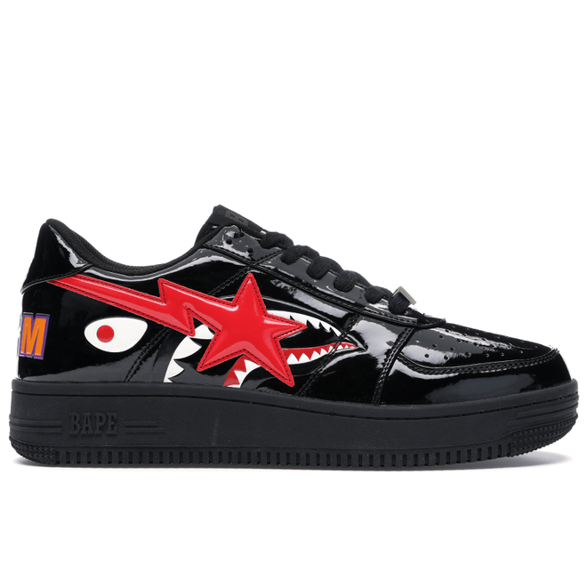 A Bathing Ape Bape Sta Low Shark Black 1H30-191-012-BLK