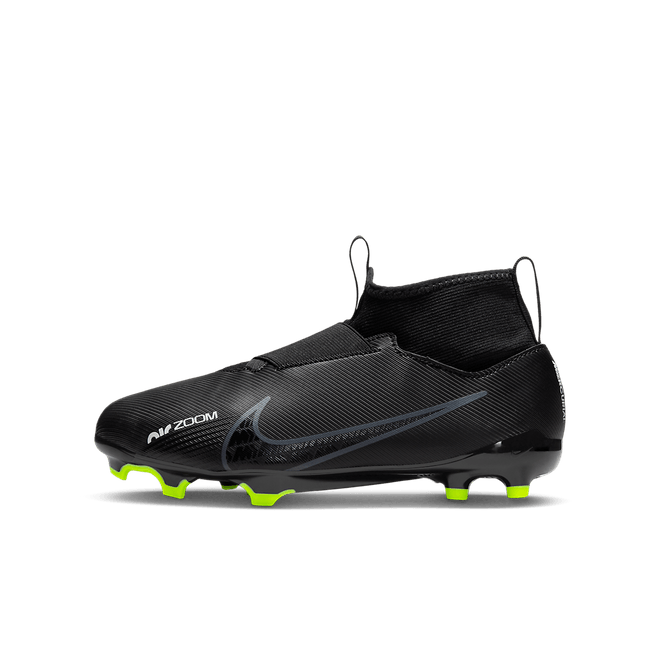 Nike Zoom Mercurial Superfly 9 Academy FG MG GS 'Black Dark Smoke Grey'