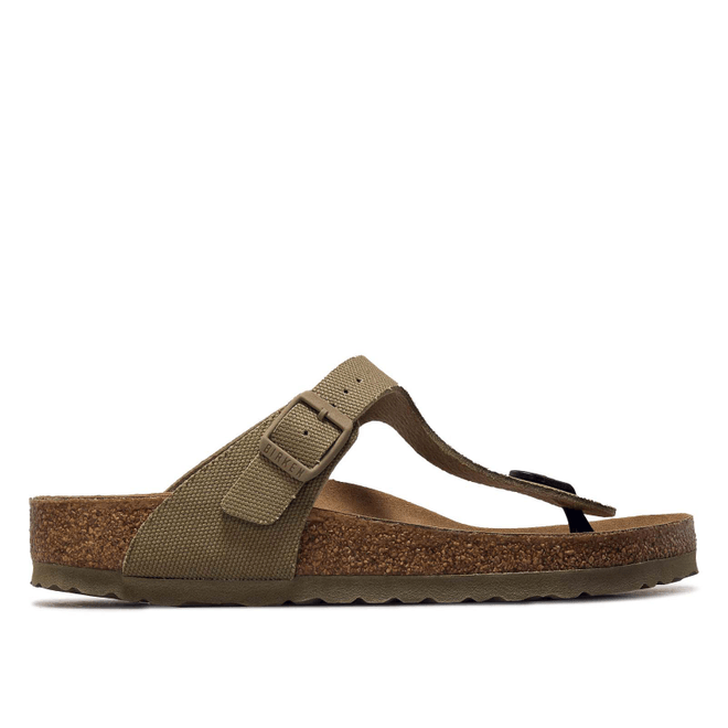 Birkenstock Gizeh TEX Canvas Vegan "Faded Khaki" 1023929