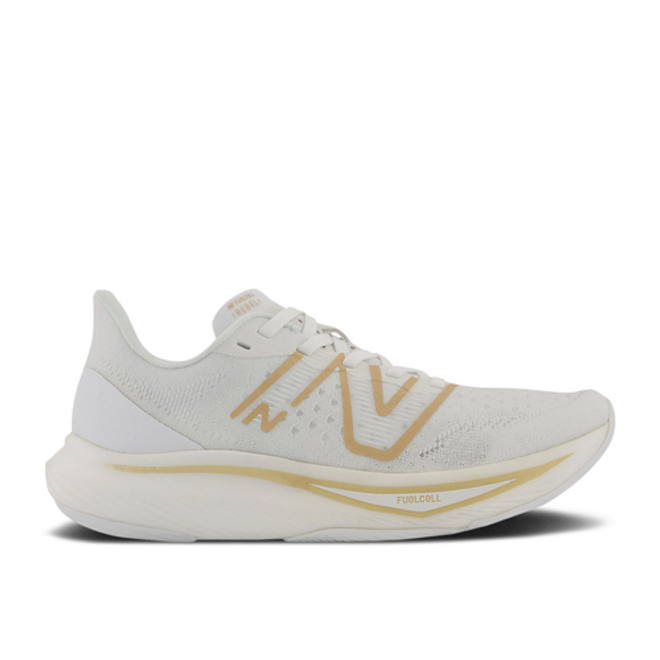 New Balance Wmns FuelCell Rebel v3 'White Gold Metallic' WFCXMW3