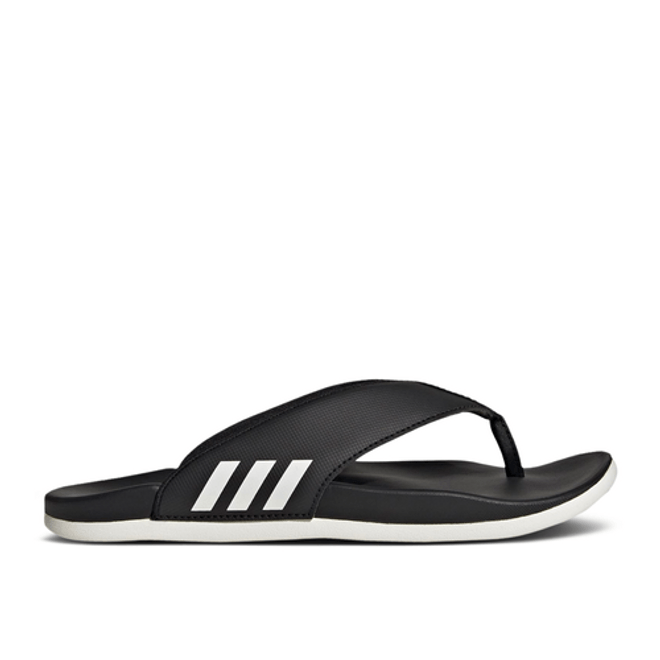adidas Wmns Adilette Comfort Flip Flop 'Black White' HQ4458