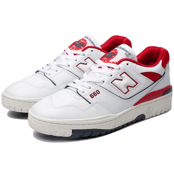 New Balance 550 'White Team Red' JD Exclusive BB550JR1