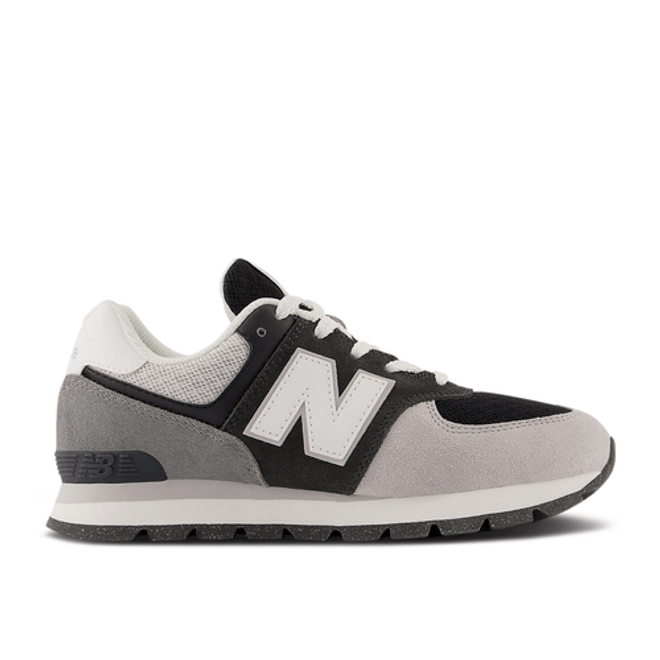 New Balance 574 Big Kid Wide 'Blacktop White' GC574DA2-W