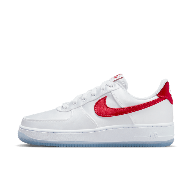 Nike Air Force 1 Low Satin WMNS 'White Red'