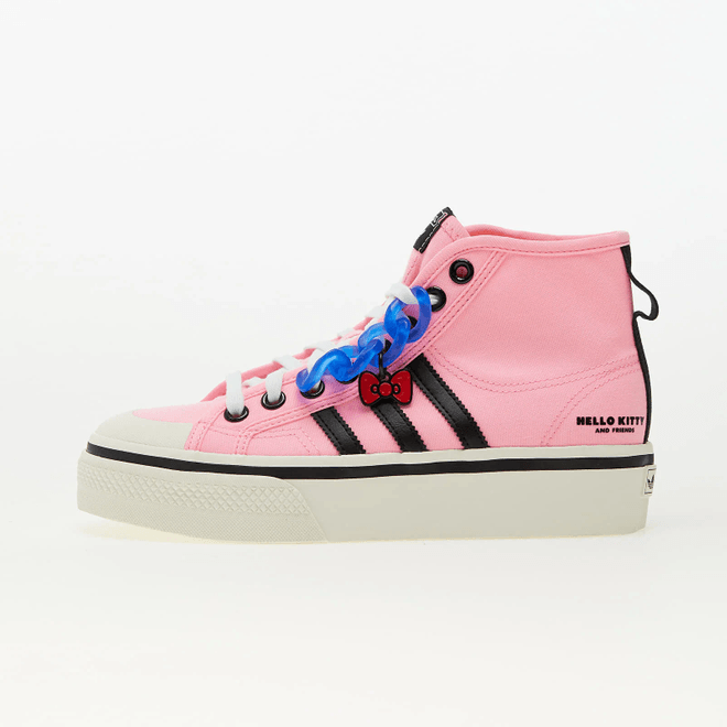 adidas Nizza Platform Mid W Pink Glow/ Core Black/ Bright Royal HQ4509