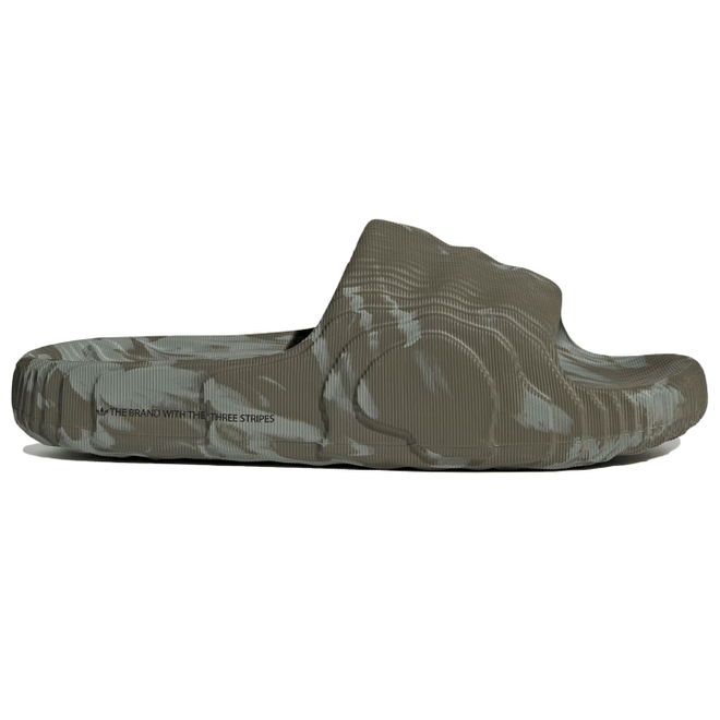 adidas Adilette 22 Slides Olive Strata Silver Green HP6517