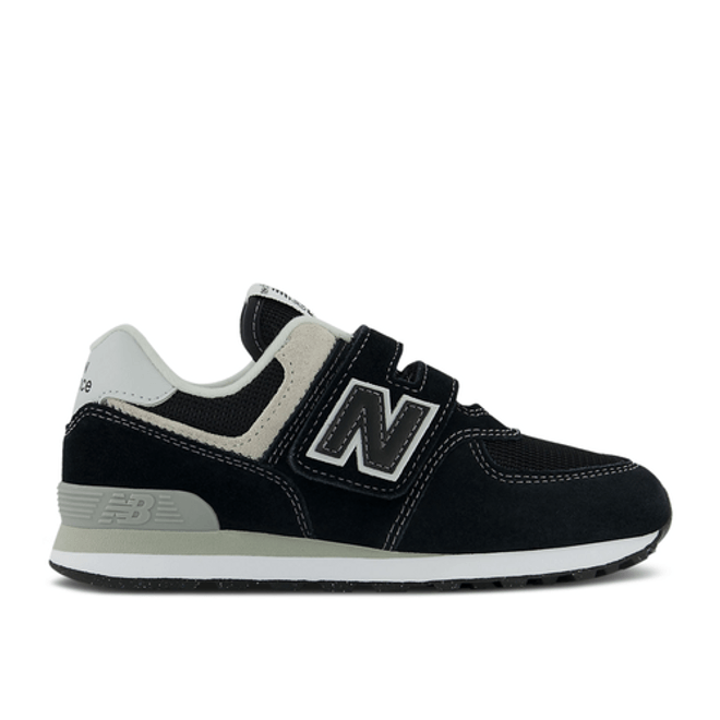 New Balance 574 Hook & Loop Little Kid Wide 'Core Pack - Black' PV574EVB-W