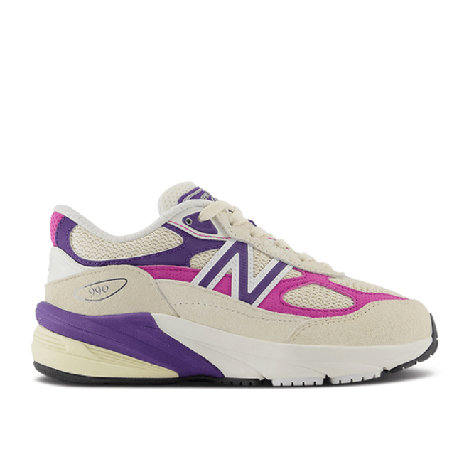 New Balance Teddy Santis x 990v6 Little Kid Wide 'Macadamia Nut Magenta' PC990TD6-W