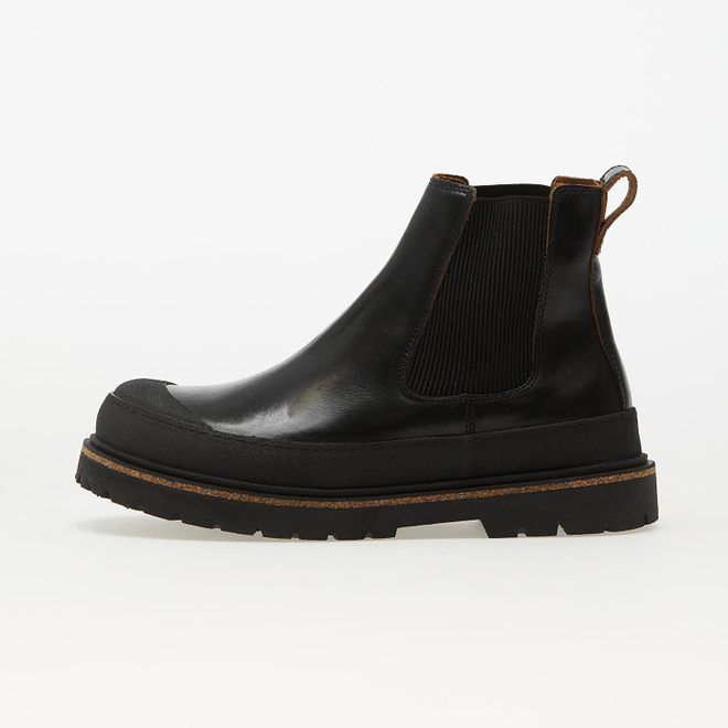 Birkenstock Prescott Slip On Natural Leather Black 1025206