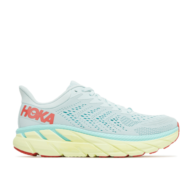 Hoka One One Wmns Clifton 7 'Morning Mist Hot Coral' 1110509-MMHC