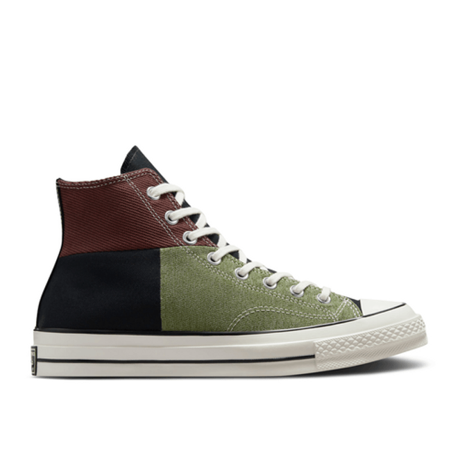 Converse Chuck 70 High 'Crafted Patchwork - Trolled Green Earth Brown' A04509C