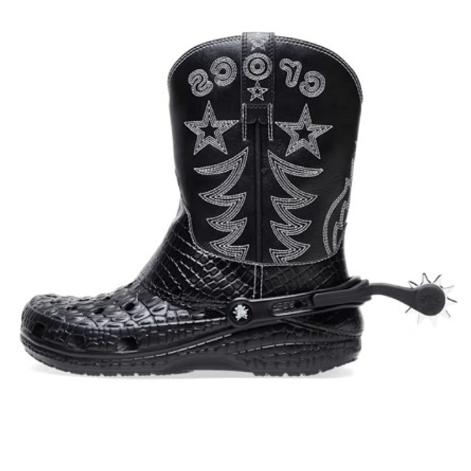 Crocs Classic Cowboy Boot Black 208695-001
