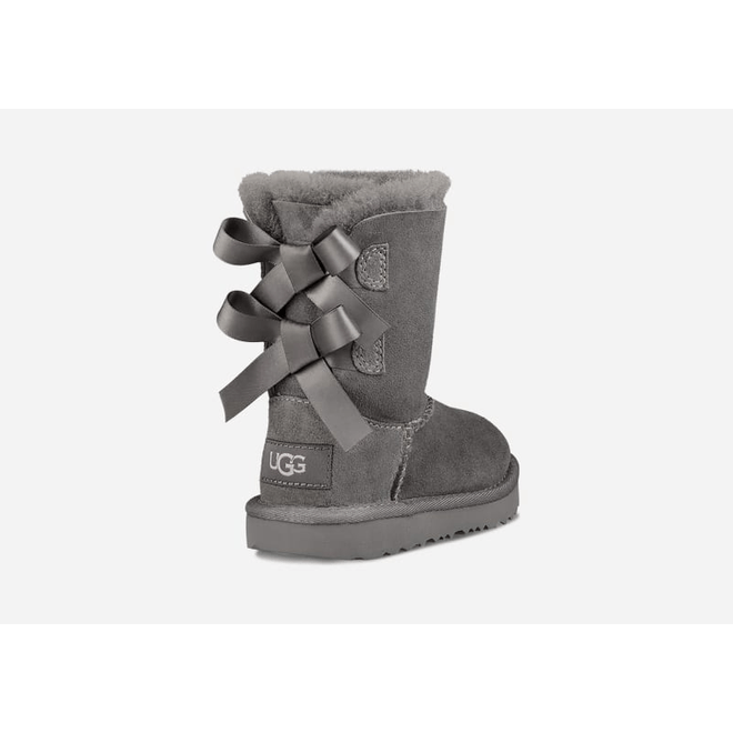 UGG Bailey Bow II Classic Boots Kids Grey 1017394T-GREY