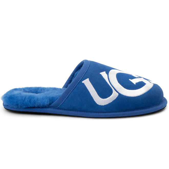 UGG Scuff Logo Slipper Classic Blue White 1101324-CBLW