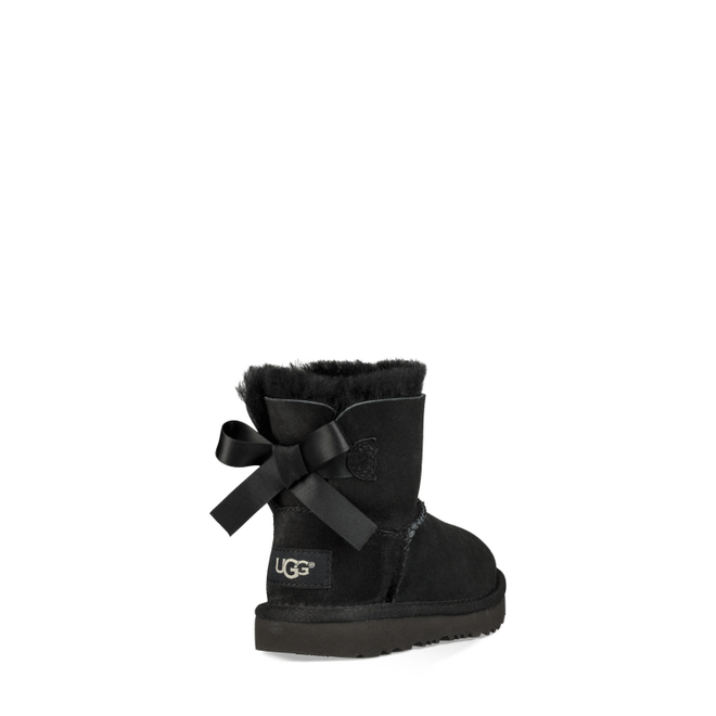 UGG Mini Bailey Bow II Boot Kids Black 1017397T-BLK