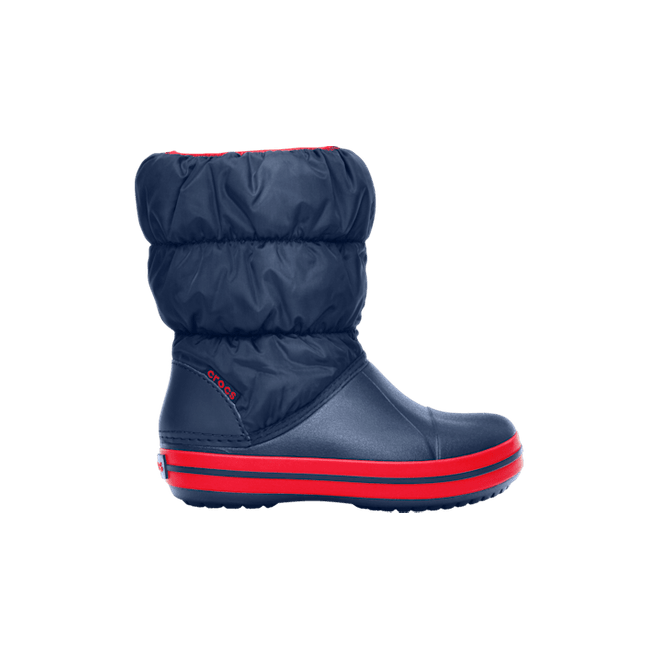 Crocs Winter Puff Boot Kinder Navy / Red 