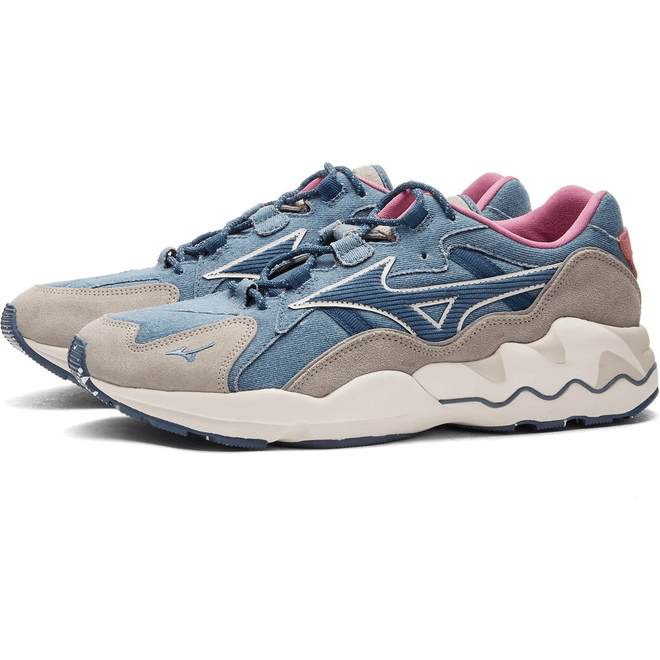 Mizuno Men's Wave Rider 1 'Nikkapokka' Vtage Indigo D1GA2380-01