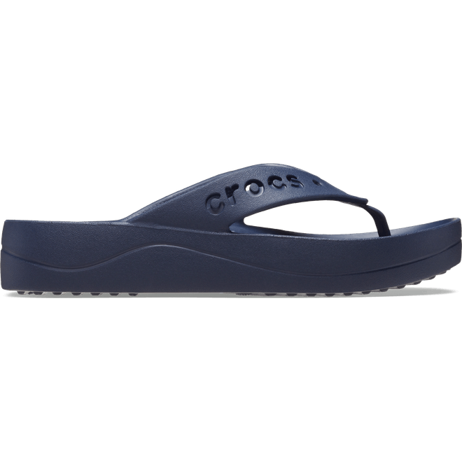 Crocs Women Baya Platform Flips Navy  208395-410