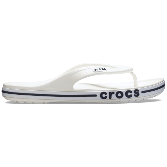 Crocs Unisex Bayaband Flips White / Navy 