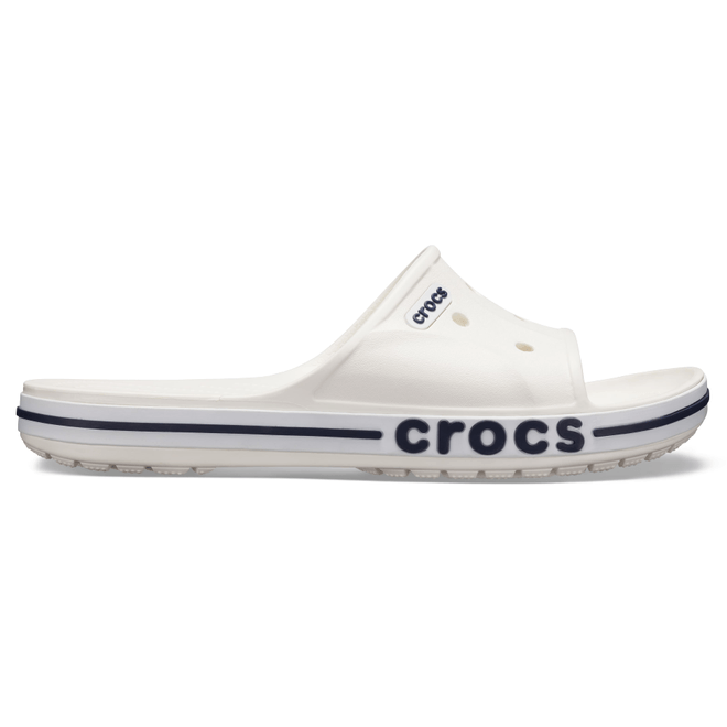 Crocs Unisex Bayaband Slides White / Navy 