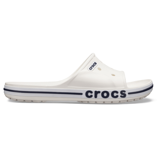 Crocs Unisex Bayaband Slides White / Navy  205392-126