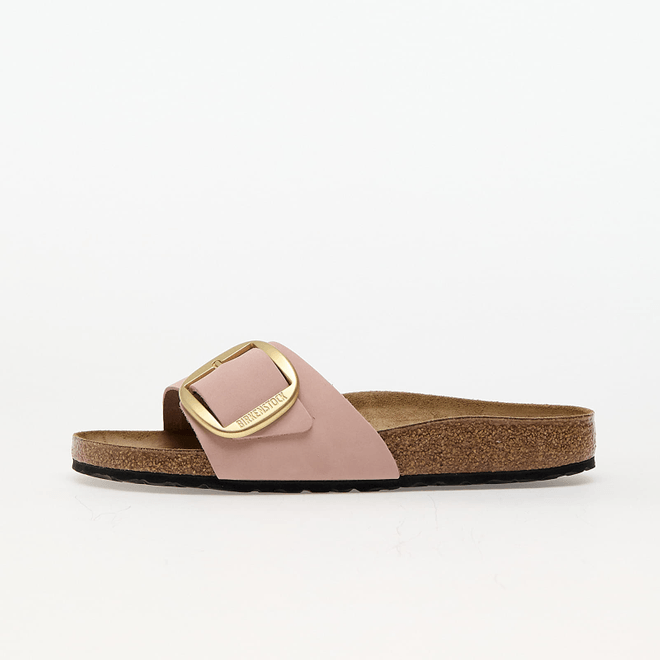 Birkenstock Madrid Big Buckle Nubuck Leather Soft Pink 1027056