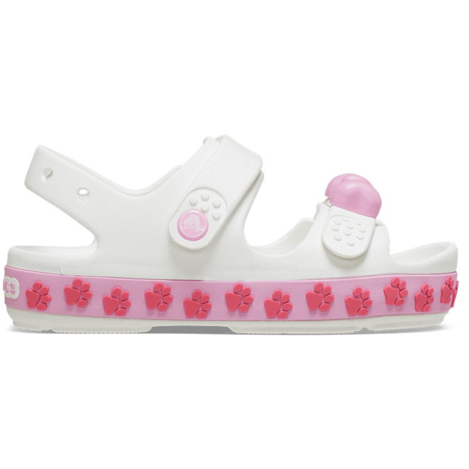 Crocs Kids Toddlers Crocband™ Cruiser Pet Sandals White / Pink Tweed 