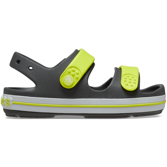 Crocs Kids Crocband™ Cruiser Sandals Slate Grey / Acidity  209423-1NJ