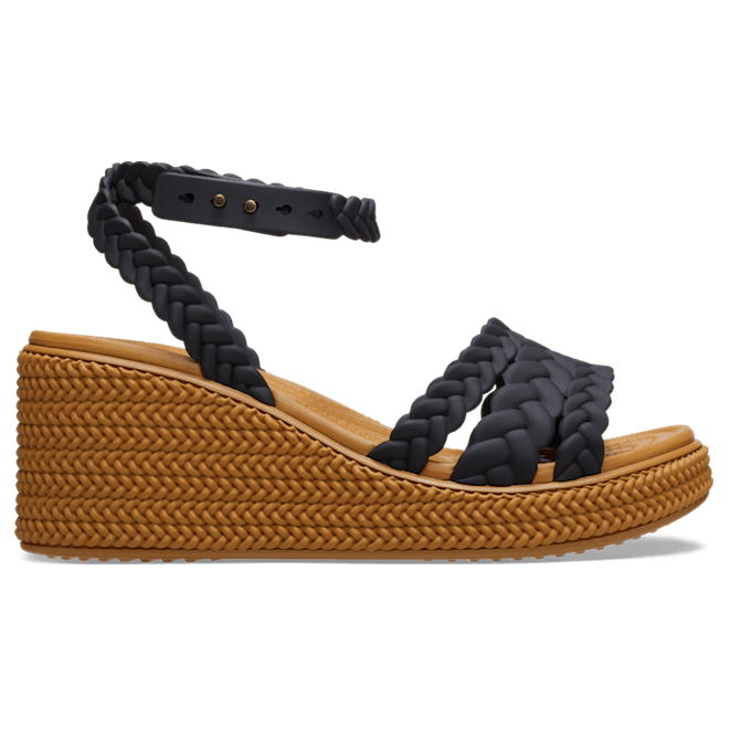 Crocs Brooklyn Woven Ankle Strap SandalBlack  209994-001