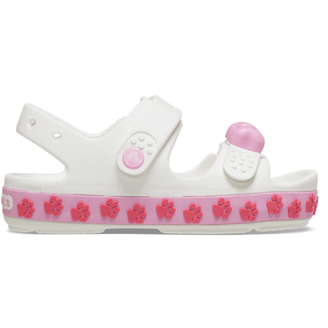 Crocs Crocband™ Cruiser Pet SandalKinder White / Pink Tweed 