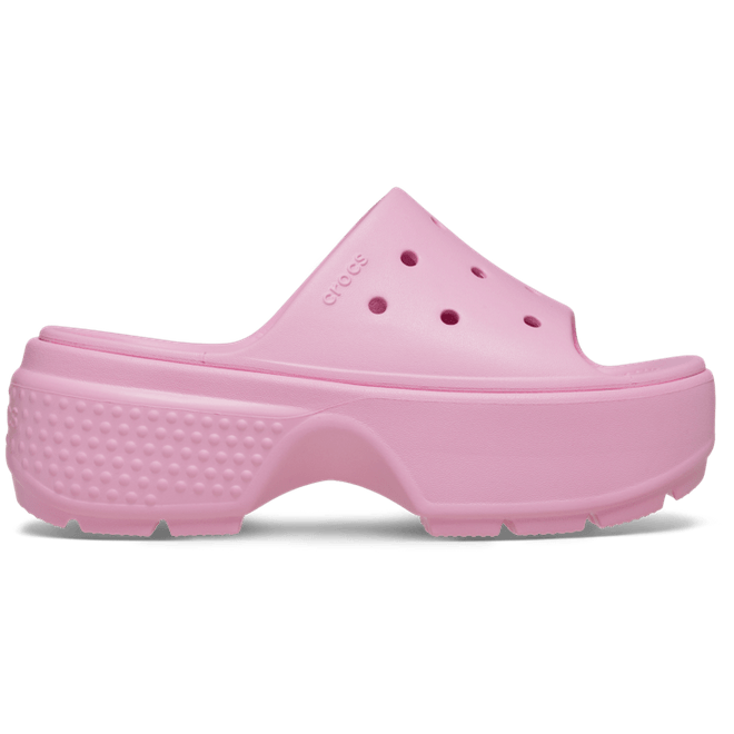 Crocs Stomp Slides Pink Tweed 