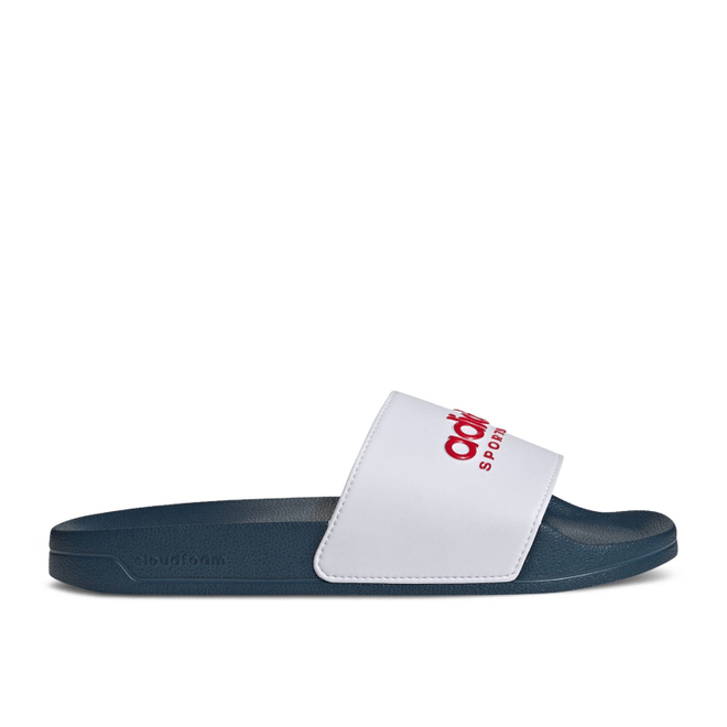 adidas Adilette Shower Slide 'White Scarlet Blue'  II0017