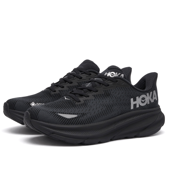 HOKA ONE ONE Women's W Clifton 9 GTX in Black 1141490F-BBLC