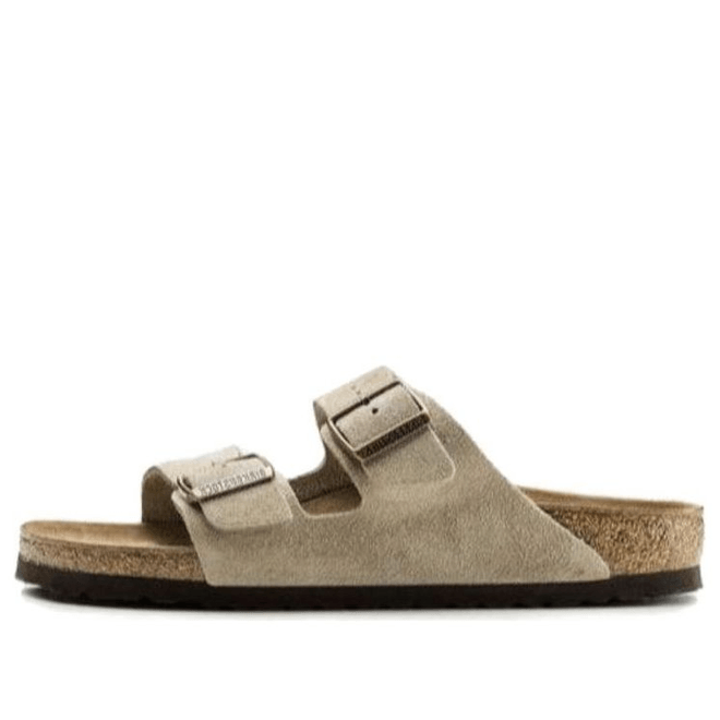 Birkenstock Arizona Suede Leather Narrow Fit Sandals 'Taupe' 0051463